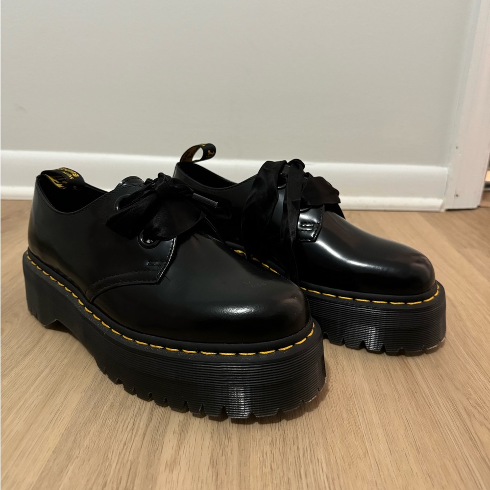 Dr. Martens Black Platform Shoes